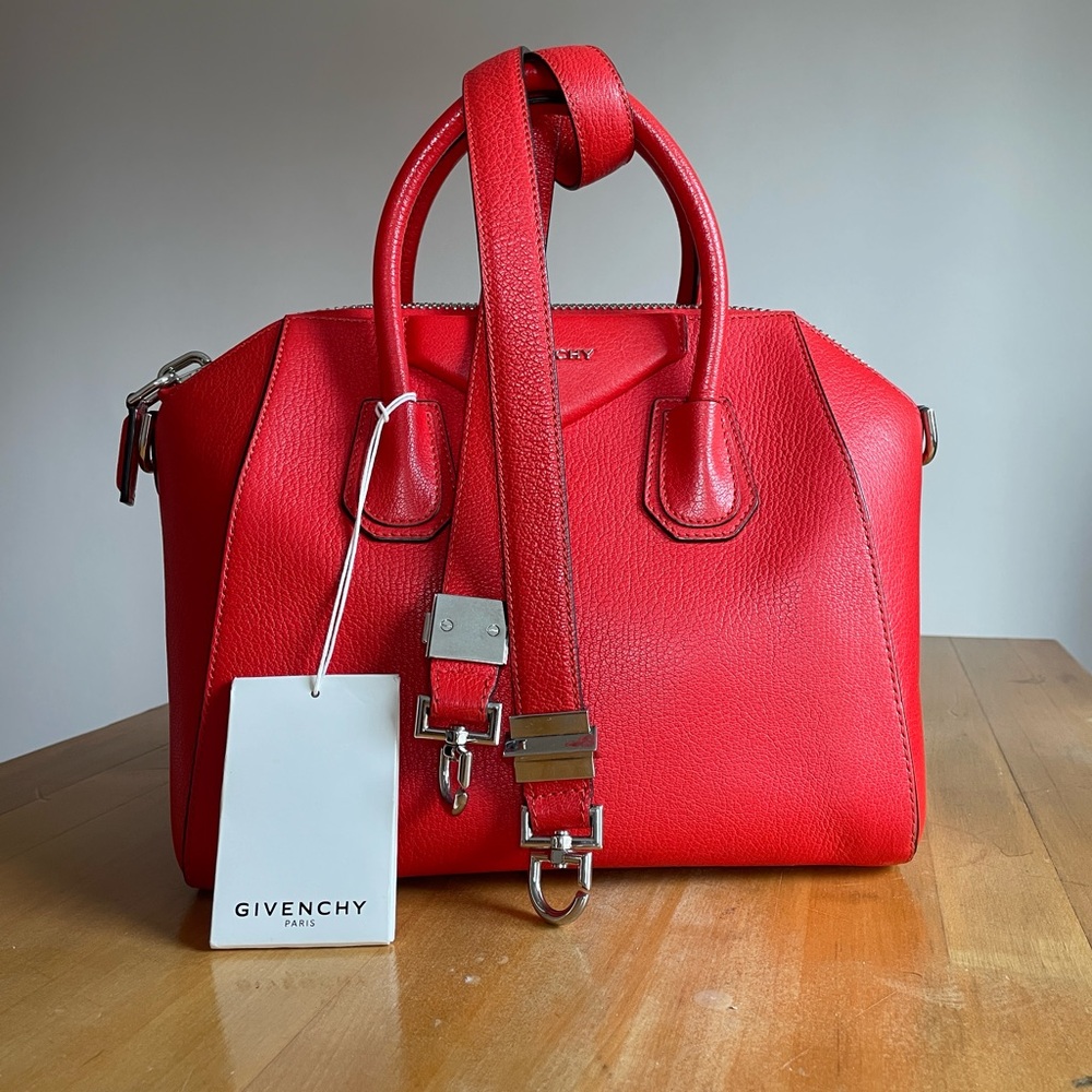 Givenchy Antigona Small, Pop Red, with Tags & Dust Bag